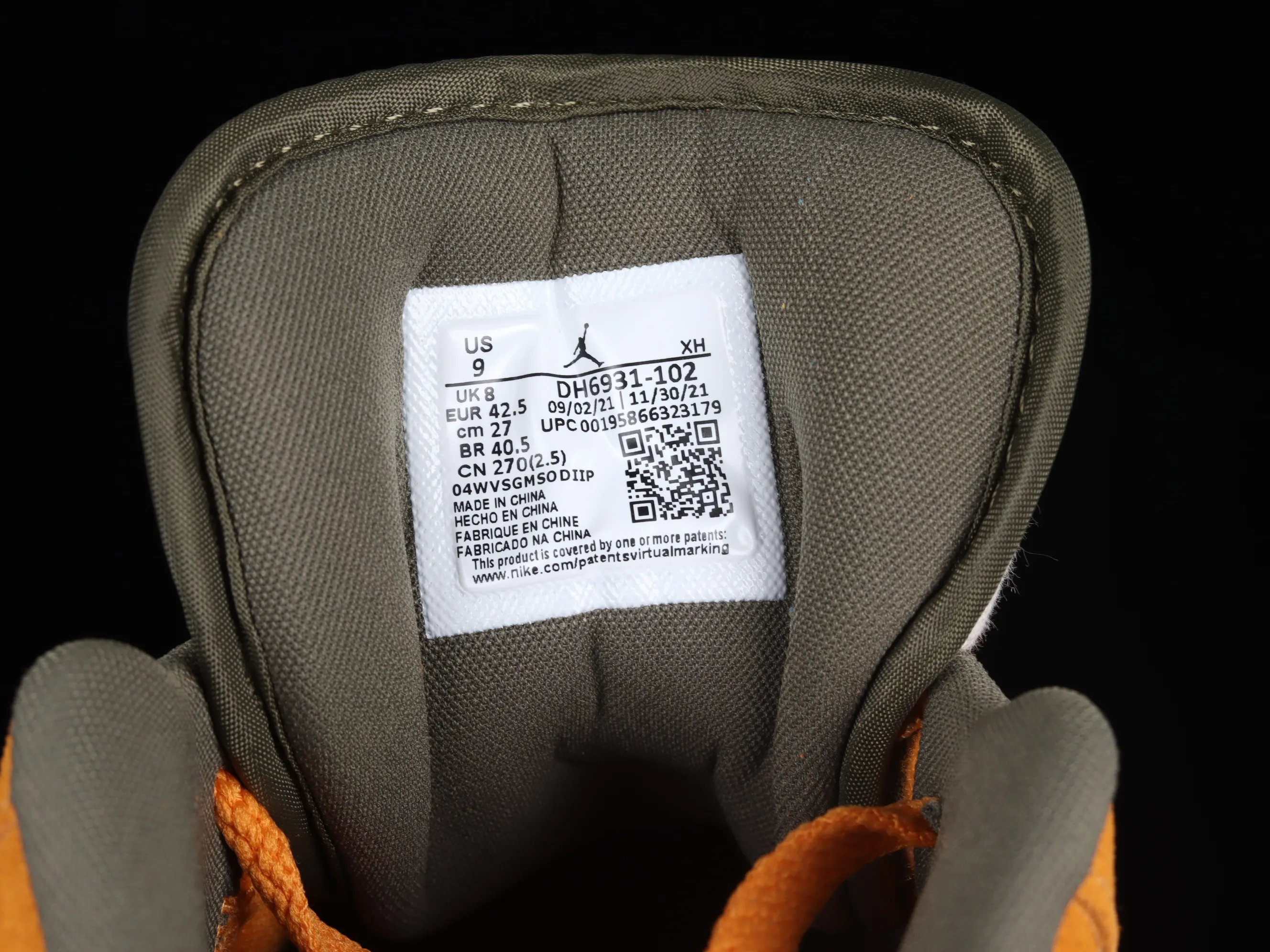 All categories Air Jordan Jordan series basketball shoes Air Jordan 1 Low G version pure original Air Jordan 1 Low "Light Curry" AJ1 Joe 1 Ugly Duckling low-top basketball shoes DH6931-102